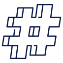 social media hashtag